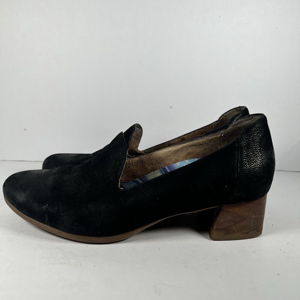 Dansko Preston Slip On Black Block Heel Slip On Casual Shoes Women's 37 (US 7) - Picture 3 of 8